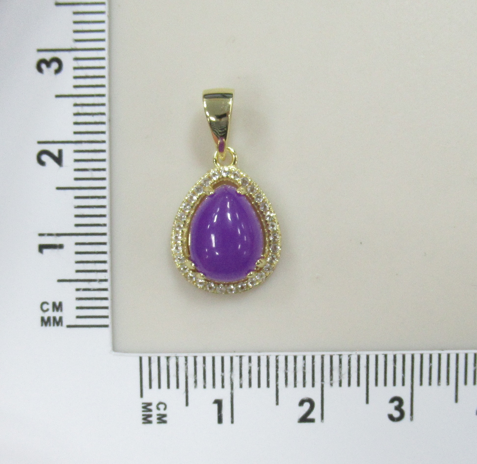 Серебряная подвеска с лавандовым жадеитом